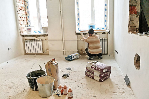 Все работы идут по графику. В Урайской больнице завершается этап подготовки помещения для МРТ