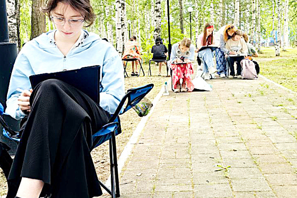 Пленэр в Урайской больнице 